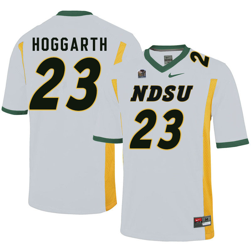 Men #23 Ben Hoggarth North Dakota State Bison College Football Jerseys Sale-White
